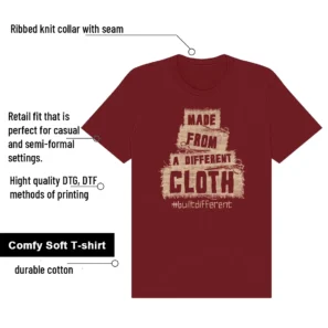 Built Different Shirt to Match Air Jordan 3 BIN 23 - 2026 features - material, print quality, and sizing details