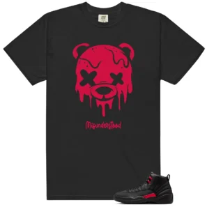 Drippy Bear Shirt to Match Air Jordan 12 Retro Bloodline - LitGoat