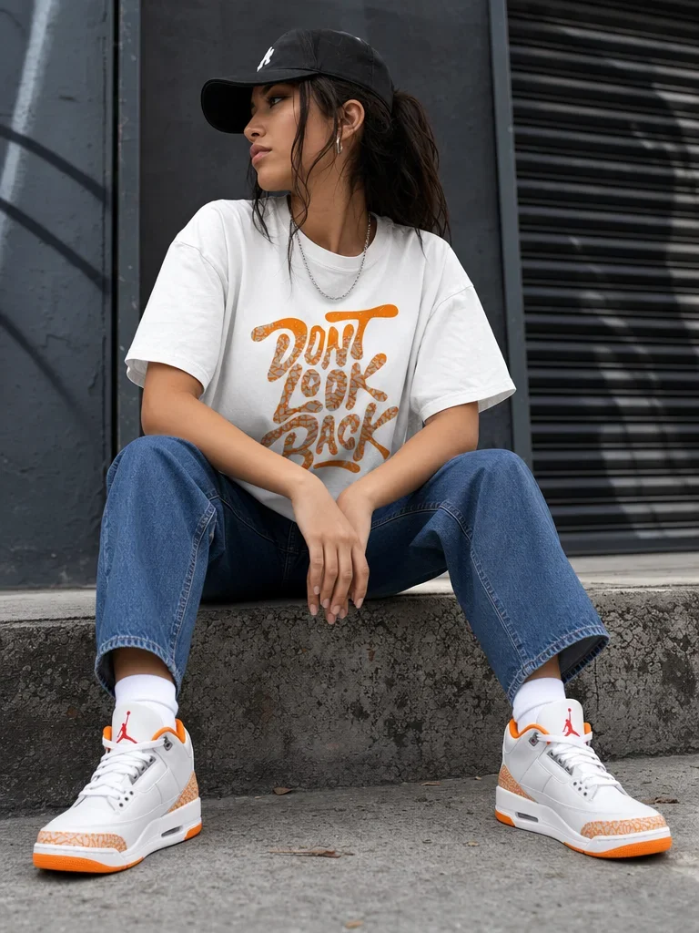 Model wearing No Looking Back outfit