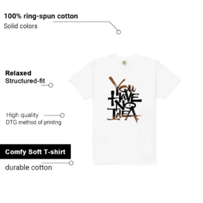 No Idea Shirt to Match Air Jordan 1 High OG Love The Game features - material, print quality, and sizing details