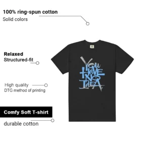 No Idea Shirt to Match Air Jordan 5 Retro Black Carolina - 2026 features - material, print quality, and sizing details