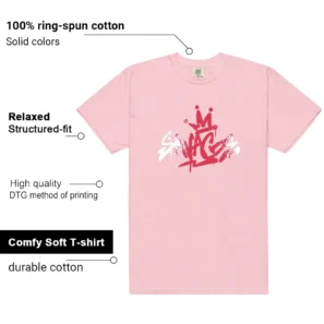 Savage Shirt to Match Travis 1 Low OG Sail Shy Pink and Tropical Pink features - material, print quality, and sizing details