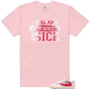 Sick Kicks Shirt to Match Travis 1 Low OG Sail Shy Pink and Tropical Pink - LitGoat