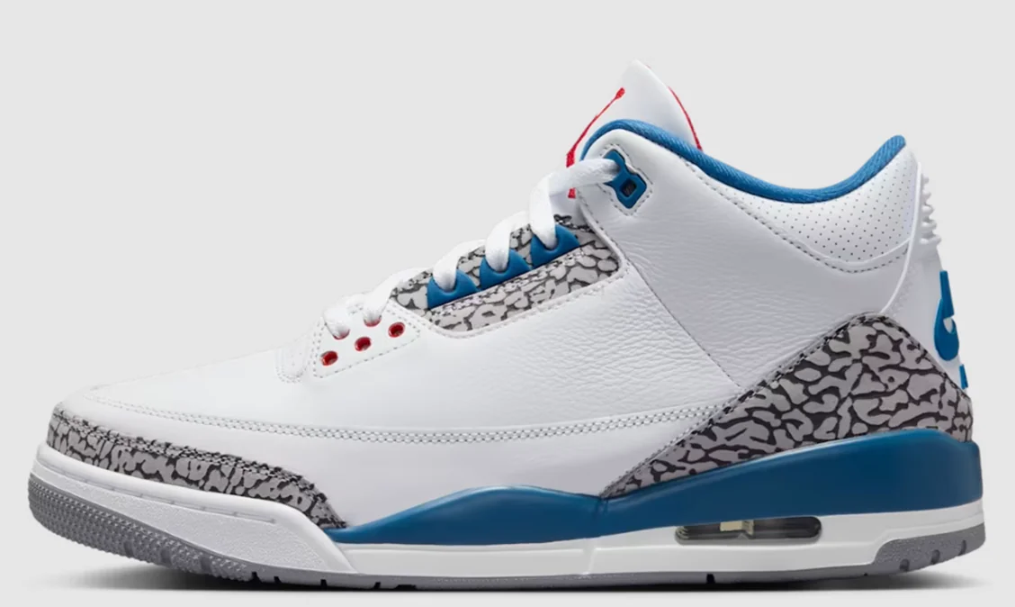 Air Jordan 3 OG 'True Blue' - 2026 design story press shot