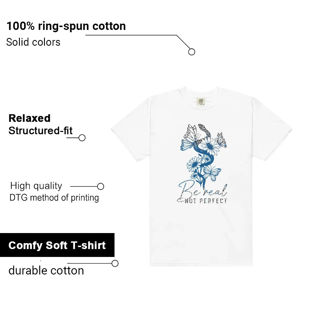 Be Real Shirt to Match Air Jordan 3 OG True Blue - 2026 features - material, print quality, and sizing details