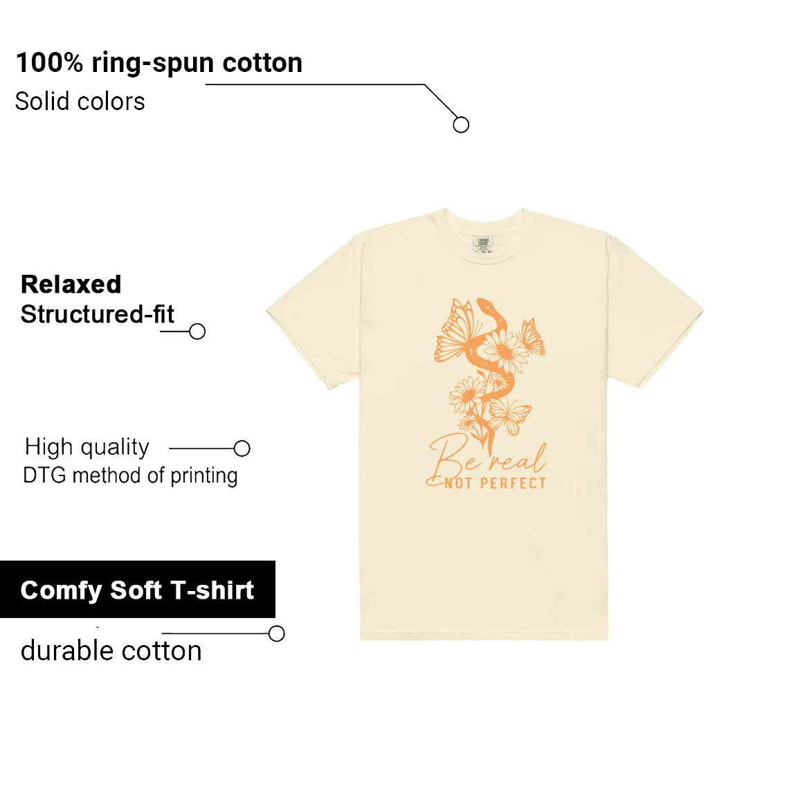 Be Real Shirt to Match Air Jordan 4 Retro Birds Of Paradise features - material, print quality, and sizing details