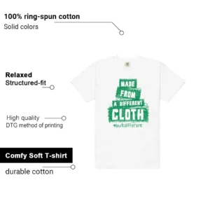 Built Different Shirt to Match Jordan 4 Pine Green features - material, print quality, and sizing details