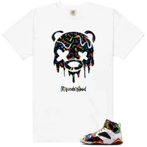 Drippy Bear Shirt to Match Air Jordan 7 Retro Miro - LitGoat