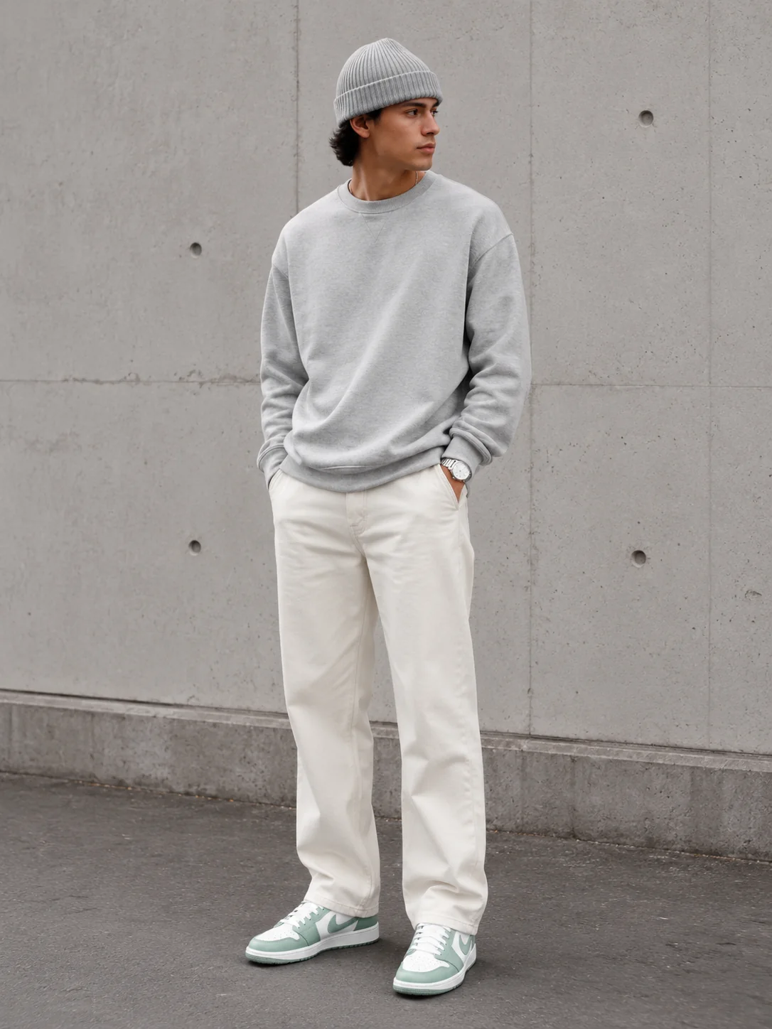 Model wearing Quiet Credentials outfit