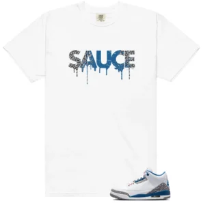 Sauce Shirt to Match Air Jordan 3 OG True Blue - 2026 - LitGoat