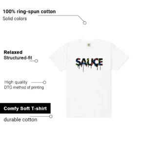 Sauce Shirt to Match Air Jordan 7 Retro Miro features - material, print quality, and sizing details