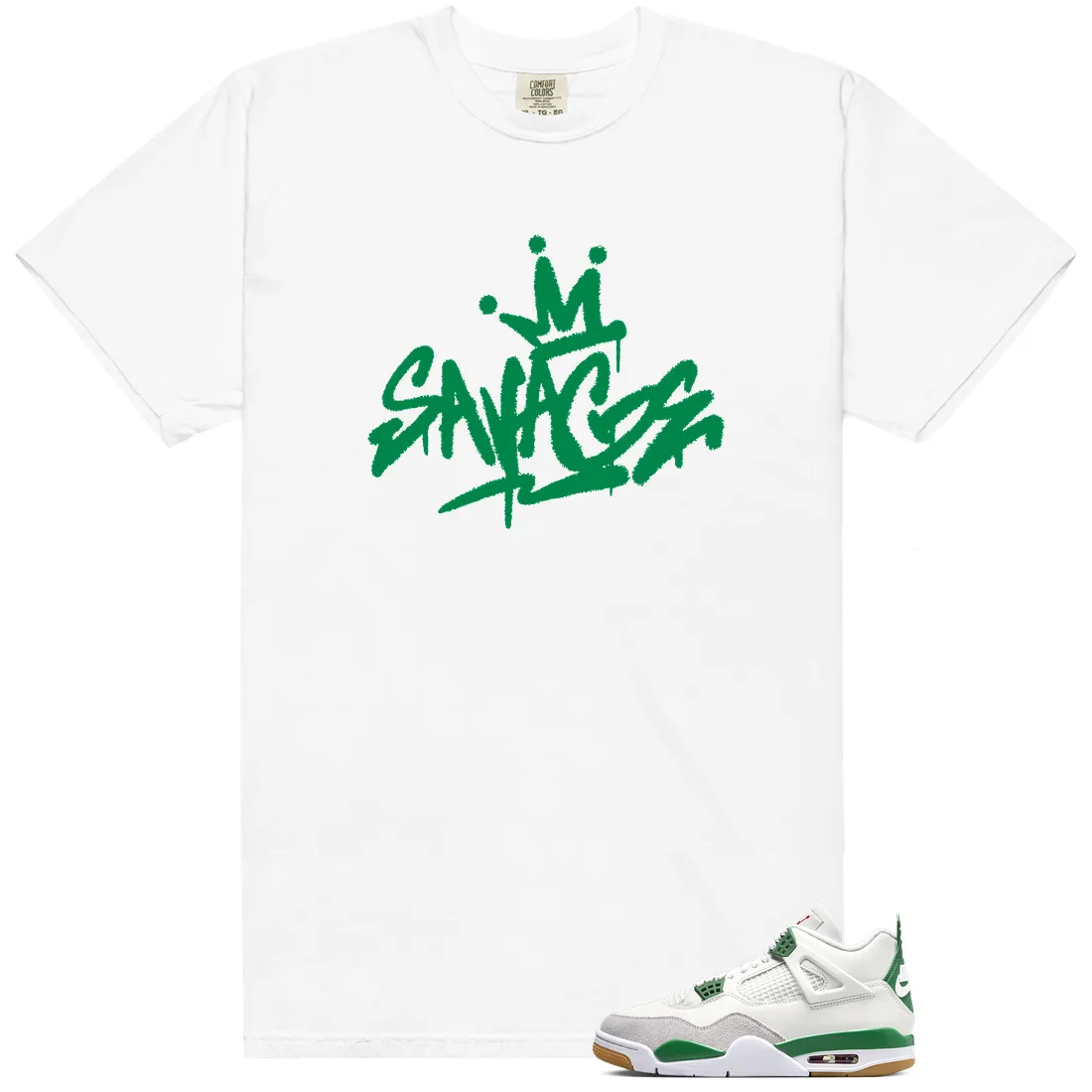 Savage Shirt to Match Jordan 4 Pine Green - LitGoat