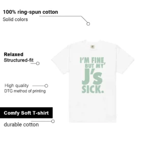 Sick J's Shirt to Match Air Jordan 1 Low G Steam features - material, print quality, and sizing details